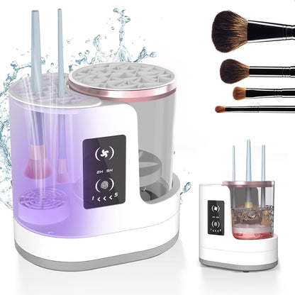 Electric   Rechargeable  Automatic Makeup Brush Cleaning Stand Device