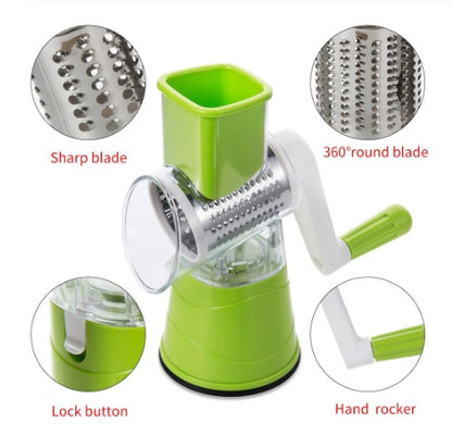 Hand drum rotary grater